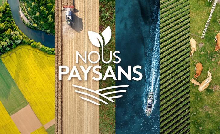 Photo montage représentant différents espaces agricoles